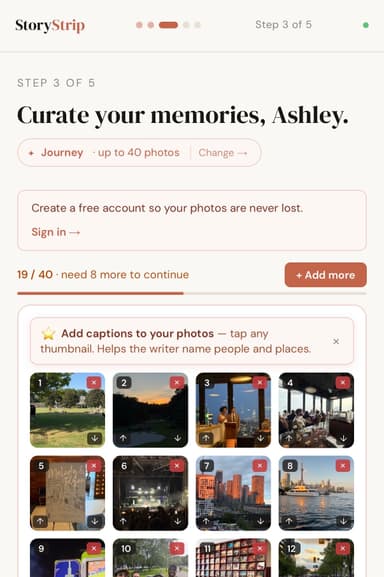 Upload your photos